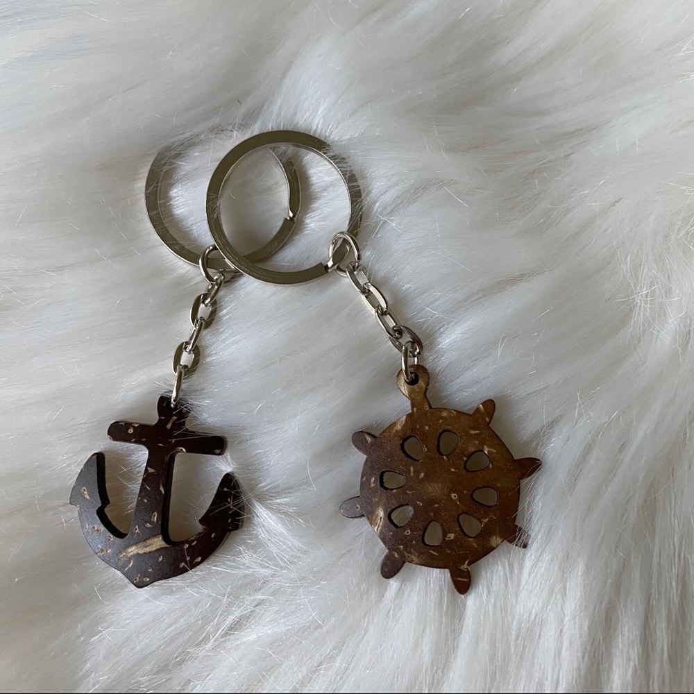 ‼️ Rudder anchor couples keychains